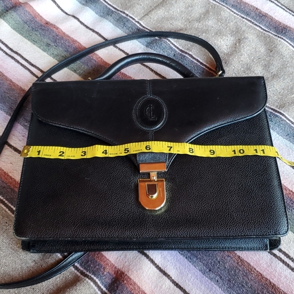 Vintage Black Leather Crossbody Purse - Picture 11 of 15